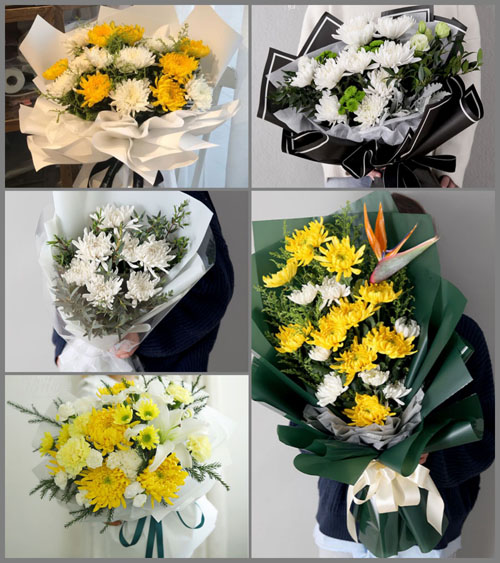 广东江门市台山市北陡镇白事花束代送